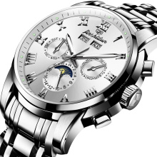 Men Watch Fashion Business Men Automatic  Mechanical Chronograph WristWatch Shen Zhen Factory Supplier Hand Clock Custom Logo